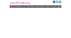 Desktop Screenshot of juliabradbury.com