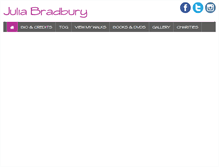 Tablet Screenshot of juliabradbury.com